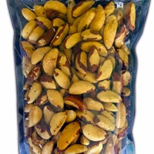 Raw Brazil Nuts 24 oz 1.5 LB (Whole, Unsalted, No Shell, All Natural, Non-GMO, Kosher, In Resealable Bag, Nutrient Dense Low Carb High Fat Snack)