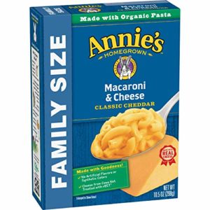 Annie's Family Size Classic Mild Cheddar Macaroni & Cheese, 6 Boxes, 10.5oz (Pack of 6)