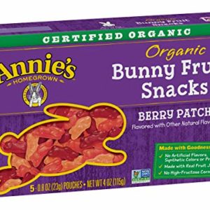 Annie's Homegrown Berry Patch Organic Fruit Snacks, 0.8 oz, 5 Count
