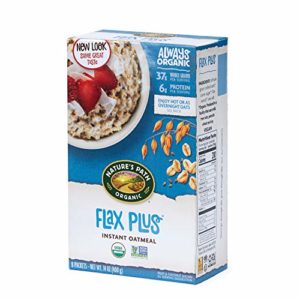 Nature's Path Flax Plus Instant Oatmeal, Healthy, Organic, 8 Pouches per Box, 14 Ounces (Pack of 6)