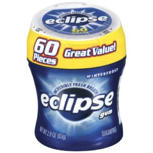 Eclipse Winterfrost Sugarfree gum, 60 Piece Bottle