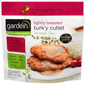 Gardein Gmo-Free Vegan Lightly Breaded Turk'y Cutlets, 12 Ounce (Pack of 8)