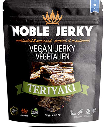 Noble Jerky Vegan Jerky, Teriyaki, 2.47 Ounce