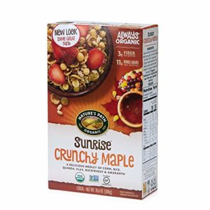 Nature's Path Sunrise Crunchy Maple Cereal, Healthy, Organic, Gluten-Free, 10.6 Ounce Box