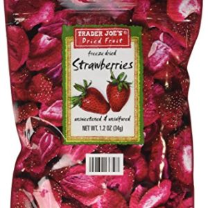 3 Pack Trader Joe's Dried Fruit Freeze Dried Strawberries Unsweetened and Unsulfured