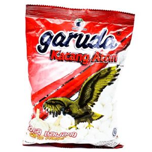 Garuda Kacang Atom Rasa Bawang - Coated Peanuts Garlic Flavor , 7.05 Oz