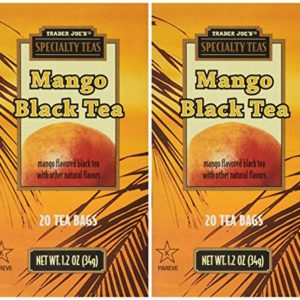 Trader Joe's Mango Black Tea, 20 Tea Bags x 2 Packs