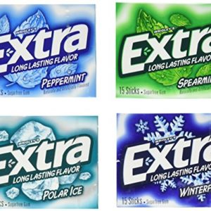 Extra Sugarfree Mint Gum Variety Box, 18 Count