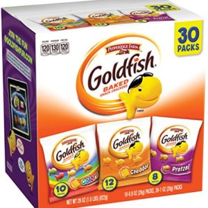 Pepperidge Farm, Goldfish, Crackers, Classic Mix, 29 oz, Variety Pack, Box, Snack Packs, Pack Of 30