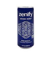 Zenify Original All Natural Sparkling Calming Stress Relief Beverage, Formula with L-Theanine, GABA, Vitamin B6, and Glycine, Non-GMO, Gluten-Free, Vegan, 12 Fl Ounce (Pack of 12)