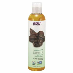 Now Solutions, Organic Jojoba Oil, Moisturizing Multi-Purpose Oil for Face, Hair and Body, 8-Ounce