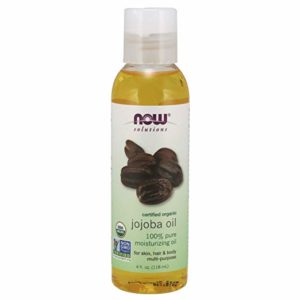 Now Solutions, Organic Jojoba Oil, Moisturizing Multi-Purpose Oil for Face, Hair and Body, 8-Ounce