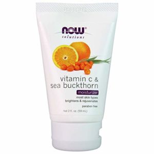 NOW Solutions, Vitamin C and Sea Buckthorn Moisturizer, Brightening and Rejuvenating, 2-Ounce