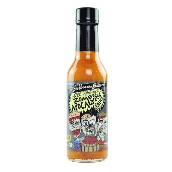 Zombie Apocalypse Ghost Chili Hot Sauce, 5 ounces - All Natural, Vegan, Extract Free, Made in USA, Featured on Hot Ones!