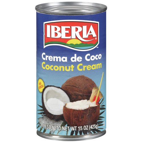 Iberia Coconut Cream,13.2 fl. oz., Ideal For Use in Drinks & Desserts, Non-Dairy Alternative, Premium Coconut Cream for Vegan and Dairy Free Cakes.