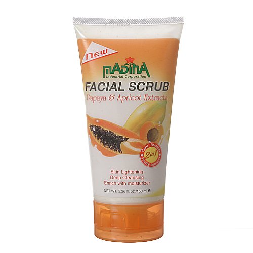 NEW Madina Refining Face Wash Scrub Clean Renew Moisturize – Lemon Extract 100 ML