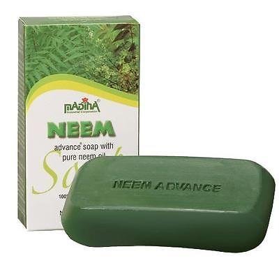 Madina Neem Advance Bath Soap Herbal Natural 100% Vegetable Base Halal Organic
