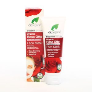 Dr Organic Rose Otto Face Mask 125ml (Anti-aging, Deep Cleansing, Restoring) Gift Fro You