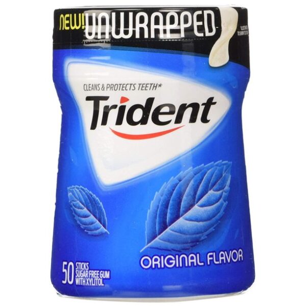 Trident Sugar Free Gum (Original, 50-Piece, 6-Pack)