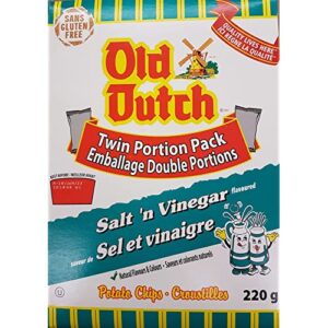 Old Dutch Salt & Vinegar Potato Chips 220g/7.76oz Box {Imported from Canada}