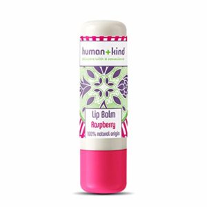 Human+Kind Raspberry Lip Balm | Moisturize, Soften, and Smooth Dry, Chapped Lips | Vitamin E-rich Formula is Perfect for Sensitive Skin | Natural, Vegan Skin Care | 4.8g