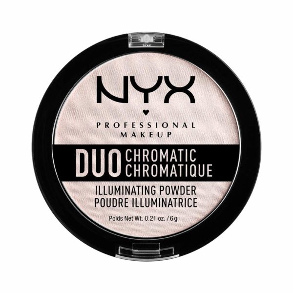 NYX PROFESSIONAL MAKEUP Duo Chromatic Illuminating Powder, Snow Rose, 0.21 Ounce