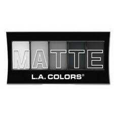 L.A. Colors 5 Color Matte Eyeshadow, Black Lace, 0.08 Ounce