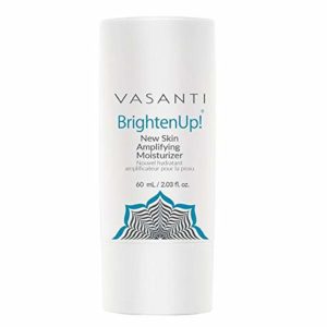 Brighten Up New Skin Amplifying Moisturizer by VASANTI - Enriched with Aloe, Vitamin C, and Arbutin from Bearberry Leaves - Get Healthy Glowing Skin - Full Size (2.03 fl. oz.)