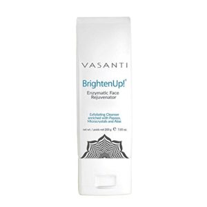 Vasanti Brighten Up! Enzymatic Face Rejuvenator Exfoliating Cleanser enriched with Papaya, Microcrystals and Aloe - 7.05 oz (200 g)