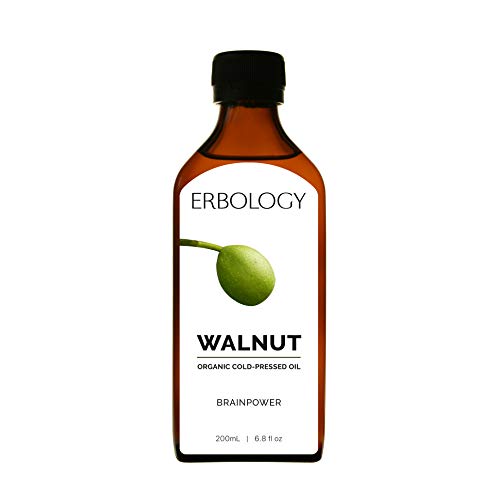 Organic Cold-Pressed Walnut Oil 6.8 fl oz - Rich in Omega-3 - Premium Food Grade