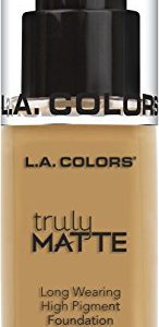 L.A. Colors Truly Matte Foundation, Golden Beige, 1 Ounce