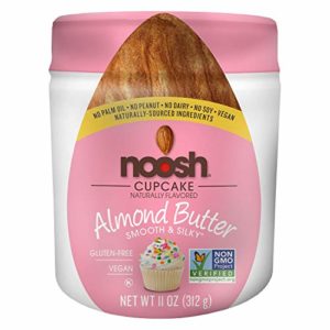 NOOSH Cupcake Almond Butter 11 oz Jar - Vegan, Gluten Free, Kosher, NON GMO - Naturally Sourced Ingredients