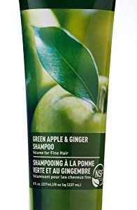 Desert Essence Green Apple & Ginger Shampoo - 8 Fl Ounce - Pack of 2 - Adds Volume, Strength & Shine - Moisturizer & Revitalizing - Coconut Oil - - Apple & Ginger Root Extract