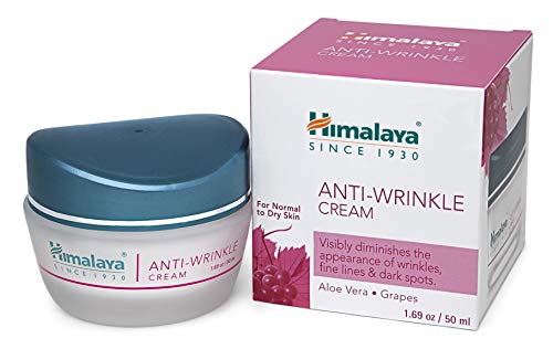 Himalaya Anti-Wrinkle Cream with Grapes and Aloe Vera,Reduces wrinkles,Fine Lines and Age Spots,1.69Oz/50ml