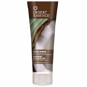 Desert Essence Coconut Shampoo - 8 Fl Ounce - Pack of 3 - Intense Moisturization - Healthy Hair - Restores Natural Luster - Coconut Oil - Jojoba Oil - Olive Oil - Cruelty-Free - No Parabens