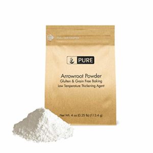 Arrowroot Powder (Flour/Starch) (4 oz) by Pure Organic Ingredients, Gluten Free, Grain Free, Vegan, Paleo, Corn Starch Replacement, Thickener, Eco-Friendly Packaging (Also in 1lb, 2 lb)