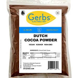 Gerbs Dutch Cocoa Powder, 1 LB - Top 14 Food Allergen Free & NON GMO - Product of Canada - Packaged in USA