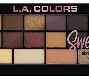 L.A. Colors Sweet! 16 Color Eyeshadow Palette, Seductive, 1 Ounce