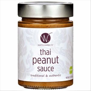 Watcharee's Thai Peanut Sauce | Authentic Traditional Thai Recipe | (Vegan) 11.75 Oz Jar