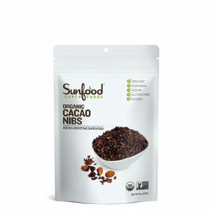 Sunfood Superfoods Cacao Nibs, Organic. 8 0z Bag