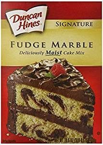 Duncan Hines Signature Fudge Marble Cake Mix 16.5 Oz. Pack Of 3.