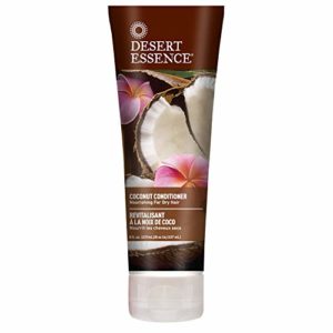 Desert Essence Coconut Conditioner - 8 Fl Oz - Pack of 3 - Strong & Healthy Hair - Restores Natural Luster - Certified Organic - Coconut Oil - Jojoba Oil - Sun Flower Oil - Cruelty Free - Paraban Fre