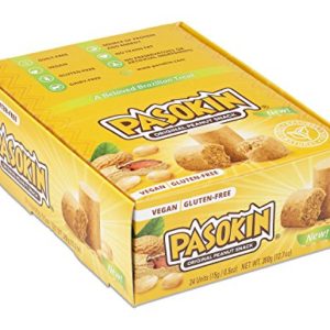 PASOKIN | Original Peanut Butter Snack | Gluten-Free, Vegan, All Natural, 0.5 ounce bites [ 24 count]