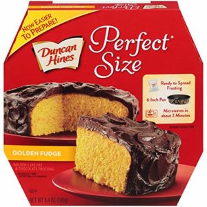Duncan Hines Perfect Size Golden Fudge Cake & Frosting Mix, 8.4 oz