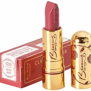 Besame Cosmetics: Classic Color Lipstick - Vintage Lipstick - Highly Pigmented, Long-Lasting Color, Feather-Proof Finish