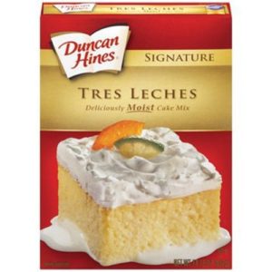 Duncan Hines Signature Tres Leches Deliciously Moist Cake Mix, 2 Pack