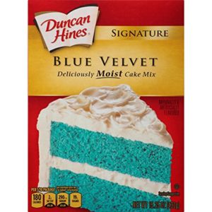 Duncan Hines Signature Cake Mix, Blue Velvet, 15.25 Ounce