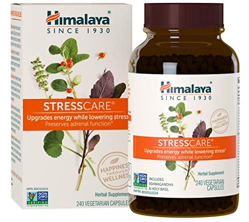 Himalaya StressCare with Ashwagandha & Gotukola for Natural Stress Relief, 240 Capsules, 2 Month Supply