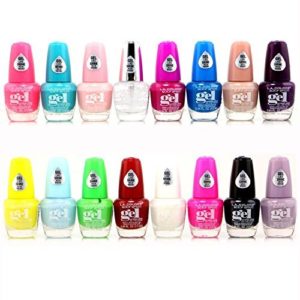 16pc L.A. Colors Extreme Shine gel nail polish no UV needed, intense color, non-fussy Set 2 new 16 Colors