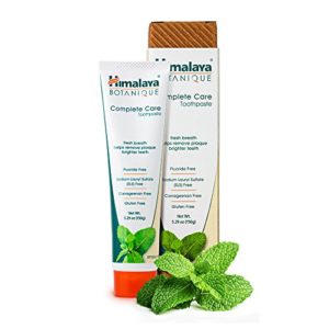 Himalaya Complete Care toothpaste - Simply Mint 5.29 oz/150 gm (1 Pack) Natural, Flouride-Free & SLS Free